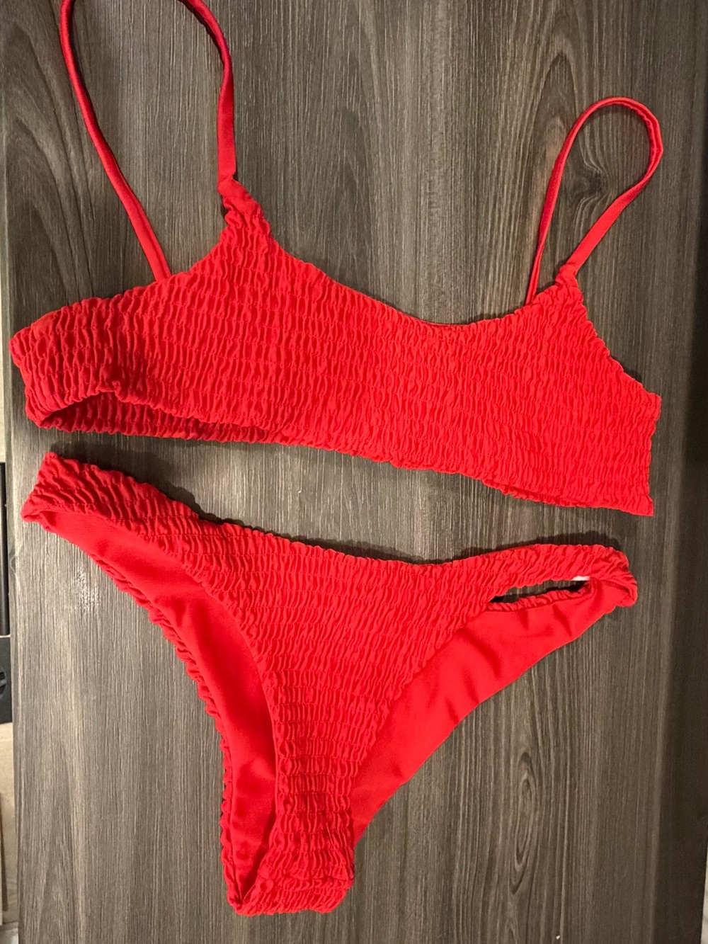 Zaful Bright Red Bikini Set